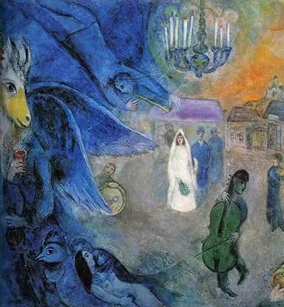 The Wedding Candles Marc Chagall